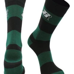 TCK All Schools Binghamton Bearcats Socks Game Day Striped Crew Socks