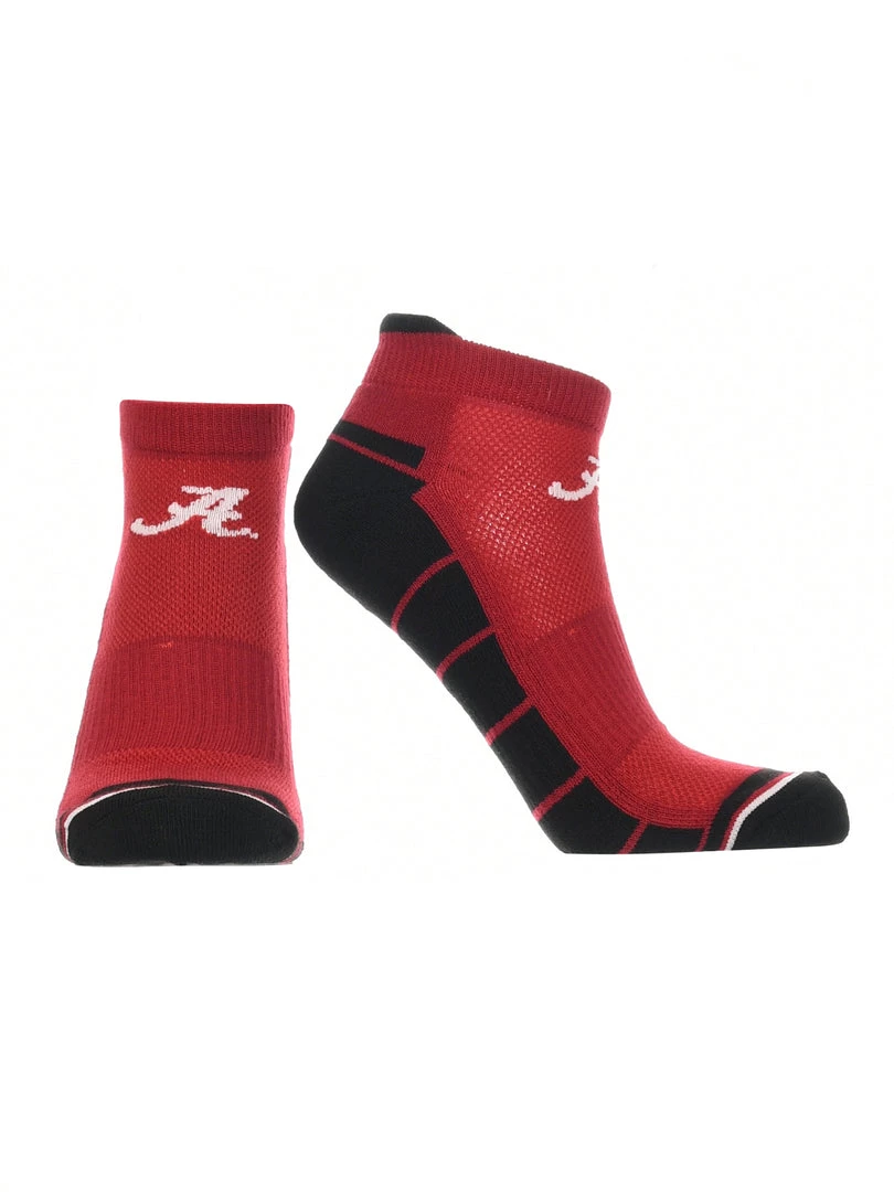 TCK Alabama Crimson Tide Low Cut Ankle Socks With Tab 1 TCK Alabama Crimson Tide Low Cut Ankle Socks With Tab