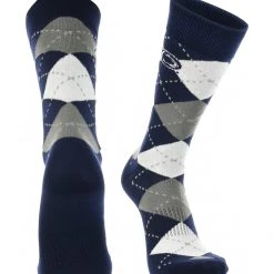 TCK All Schools Penn State Nittany Lions Argyle Dress Socks NCAA Fanwear Crew Length