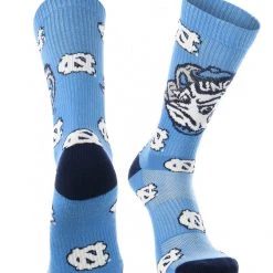 TCK North Carolina Tar Heels Socks Crew Length Sock Mayhem