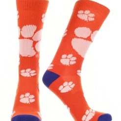TCK Clemson Tigers Socks Crew Length Sock Mayhem All Schools