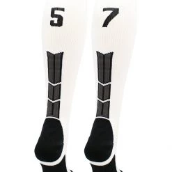 MadSportsStuff Softball Socks White Player ID Custom Number Over The Calf Socks For Softball Baseball Football Boys And Girls 126 MadSportsStuff Softball Socks White Player ID Custom Number Over The Calf Socks For Softball Baseball Football Boys And Girls
