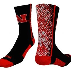 TCK Nebraska Cornhuskers Socks Static Crew All Schools