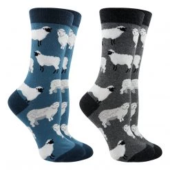 WHD Sheep Socks For Women - Sheep Lovers Gift - 2-Pack