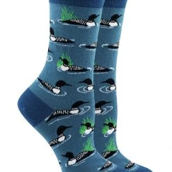 WHD Loon Bird Socks For Women Gift For Bird Lovers