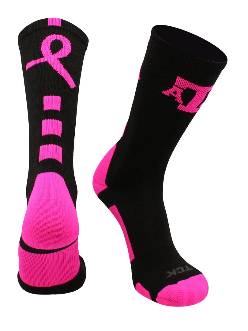 TCK All Schools Texas A&M Aggies Breast Cancer Awareness Crew Socks 1 TCK All Schools Texas A&M Aggies Breast Cancer Awareness Crew Socks