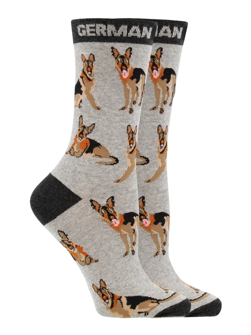 WHD Crazy Socks - Crew German Shepherd Socks For Women Gift For Dog Lovers 6 WHD Crazy Socks - Crew German Shepherd Socks For Women Gift For Dog Lovers