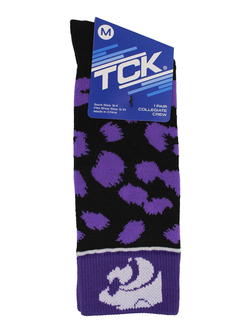 TCK All Schools Kansas State Wildcats Socks Womens Savage Crew Socks 4 TCK All Schools Kansas State Wildcats Socks Womens Savage Crew Socks