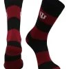 TCK Indiana Hoosiers Socks Game Day Striped Crew Socks All Schools