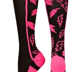MadSportsStuff Baseball Socks Crazy Socks With Lightning Bolts (multiple Colors)