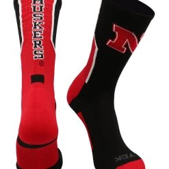 TCK University Of Nebraska Cornhuskers Socks Perimeter Crew All Schools