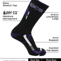 TCK GCU Lopes Grand Canyon Antelopes Socks Grand Canyon University Antelopes Champion Crew Socks All Schools