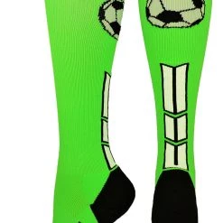 MadSportsStuff Soccer Socks With Soccer Ball Logo Over The Calf (multiple Colors)