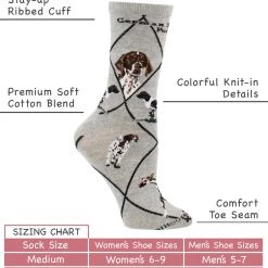 WHD German Shorthaired Pointer Socks For Women Gift For Dog Lovers Crazy Socks - Crew 6 WHD German Shorthaired Pointer Socks For Women Gift For Dog Lovers Crazy Socks - Crew