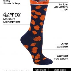 TCK Texas San Antonio Roadrunners Socks Womens Savage Crew Socks 7 TCK Texas San Antonio Roadrunners Socks Womens Savage Crew Socks
