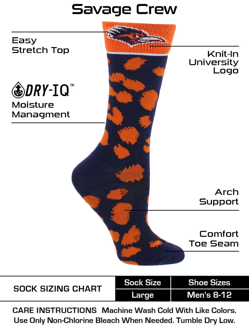 TCK Texas San Antonio Roadrunners Socks Womens Savage Crew Socks 3 TCK Texas San Antonio Roadrunners Socks Womens Savage Crew Socks