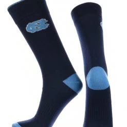 TCK All Schools North Carolina Tar Heels Dress Socks Dean's List Crew Length Socks