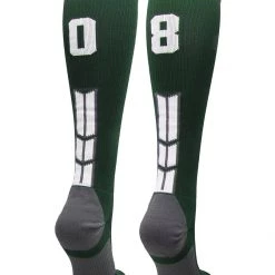 MadSportsStuff Dark Green Player ID Custom Number Over The Calf Socks For Softball Baseball Football Boys And Girls Softball Socks 176 MadSportsStuff Dark Green Player ID Custom Number Over The Calf Socks For Softball Baseball Football Boys And Girls Softball Socks