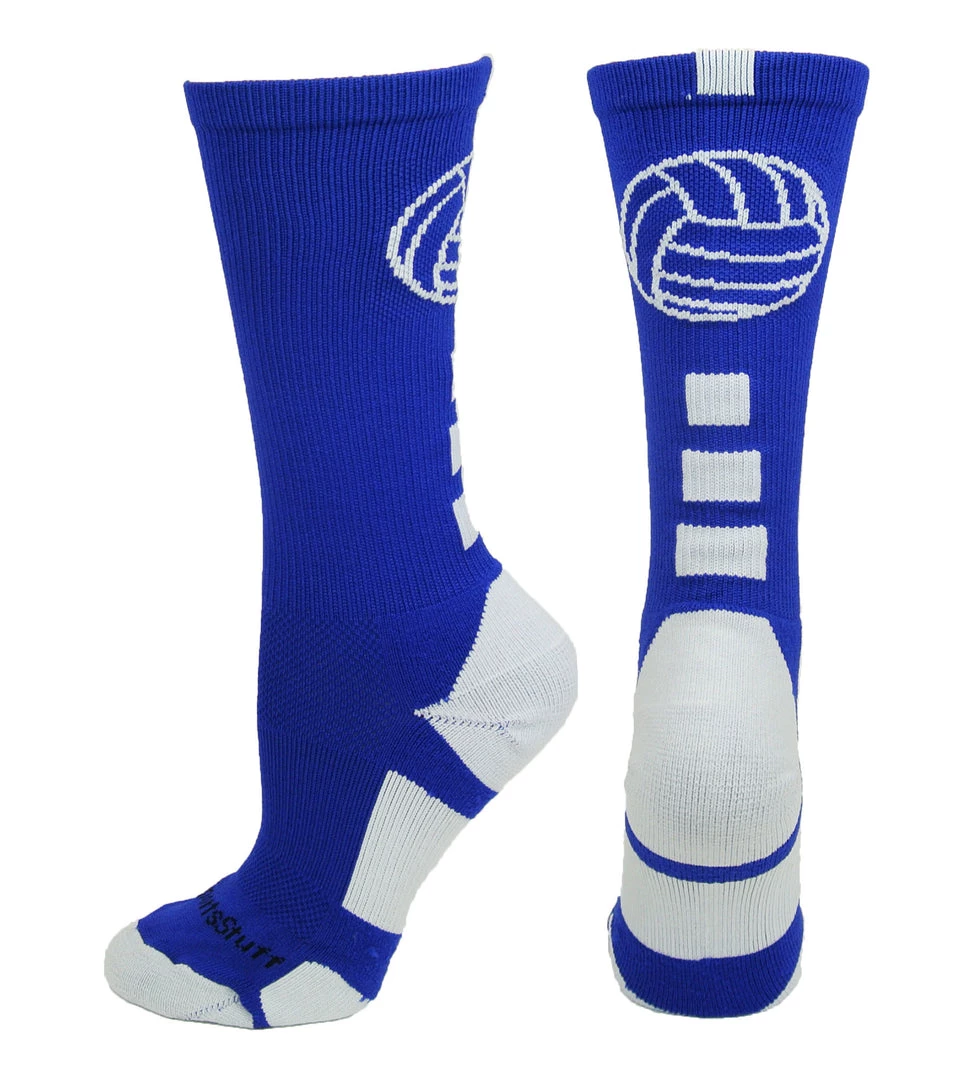 MadSportsStuff Volleyball Socks For Girls, Women & Teens In Crew Length 8 MadSportsStuff Volleyball Socks For Girls, Women & Teens In Crew Length