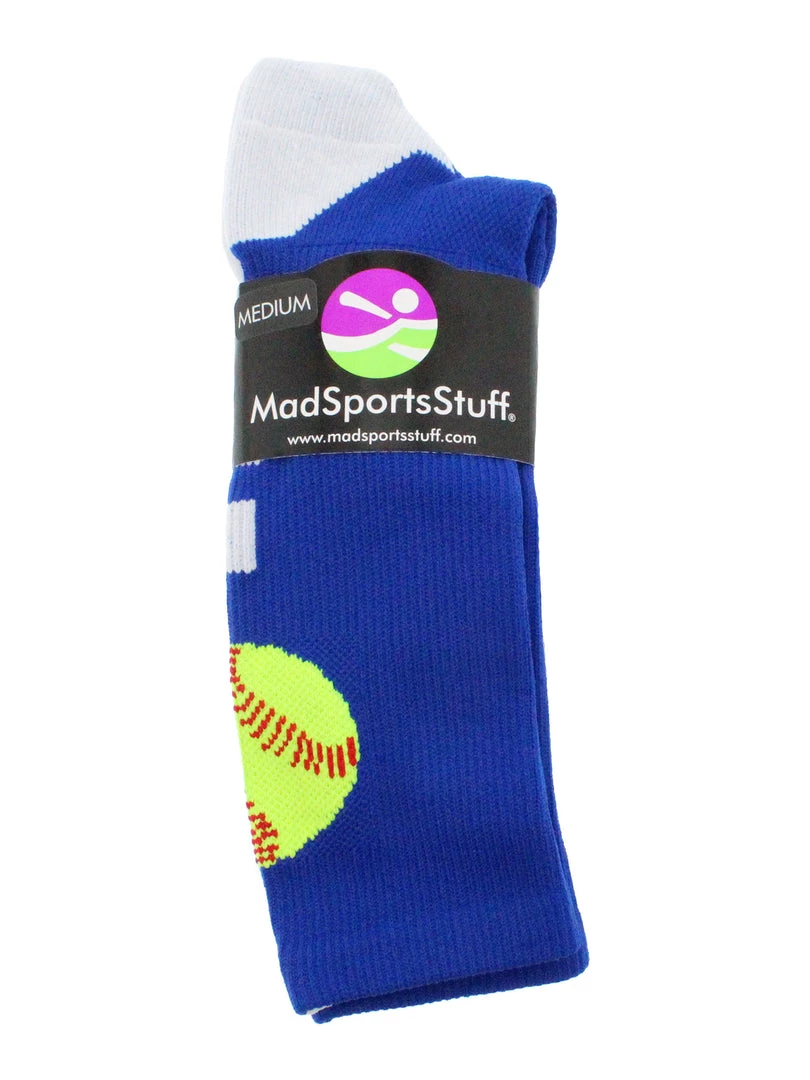 MadSportsStuff Softball Logo Athletic Crew Socks (multiple Colors) Softball Socks 2 MadSportsStuff Softball Logo Athletic Crew Socks (multiple Colors) Softball Socks