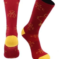 TCK Iowa State Cyclones Socks Iowa State University Cyclones Mayhem Crew Socks