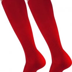 TCK Soccer Socks With Stripes- For Boys Or Girls- Men Or Women - Extra Cross-Stretch For Shin Guards