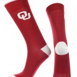 TCK OU Oklahoma Sooners Dress Socks Dean's List Crew Length Socks All Schools