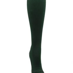 MadSportsStuff Dark Green Player ID Custom Number Over The Calf Socks For Softball Baseball Football Boys And Girls