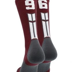 MadSportsStuff Maroon Player ID Custom Number Crew Socks For Basketball Lacrosse Volleyball Boys And Girls Volleyball Socks 137 MadSportsStuff Maroon Player ID Custom Number Crew Socks For Basketball Lacrosse Volleyball Boys And Girls Volleyball Socks