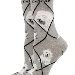 WHD Coton De Tulear Socks For Women Gift For Dog Lovers Crazy Socks - Crew