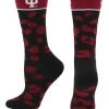 TCK All Schools Indiana Hoosiers Socks Womens Savage Crew Socks
