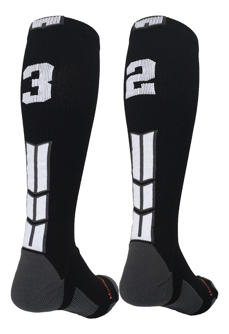 MadSportsStuff Softball Socks Black Player ID Custom Number Over The Calf Socks For Softball Baseball Football Boys And Girls 98 MadSportsStuff Softball Socks Black Player ID Custom Number Over The Calf Socks For Softball Baseball Football Boys And Girls