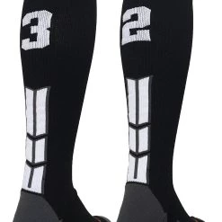 MadSportsStuff Softball Socks Black Player ID Custom Number Over The Calf Socks For Softball Baseball Football Boys And Girls 203 MadSportsStuff Softball Socks Black Player ID Custom Number Over The Calf Socks For Softball Baseball Football Boys And Girls