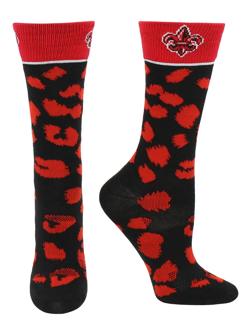 TCK All Schools Louisiana Lafayette Ragin' Cajuns Socks Womens Savage Crew Socks 2 TCK All Schools Louisiana Lafayette Ragin' Cajuns Socks Womens Savage Crew Socks