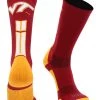 TCK Sports All Schools Virginia Tech Hokies Socks Baseline 3.0 Crew