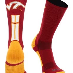 TCK Sports All Schools Virginia Tech Hokies Socks Baseline 3.0 Crew