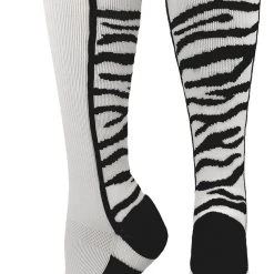 MadSportsStuff Baseball Socks Crazy Socks With Safari Tiger Stripes Over The Calf Socks (multiple Colors)