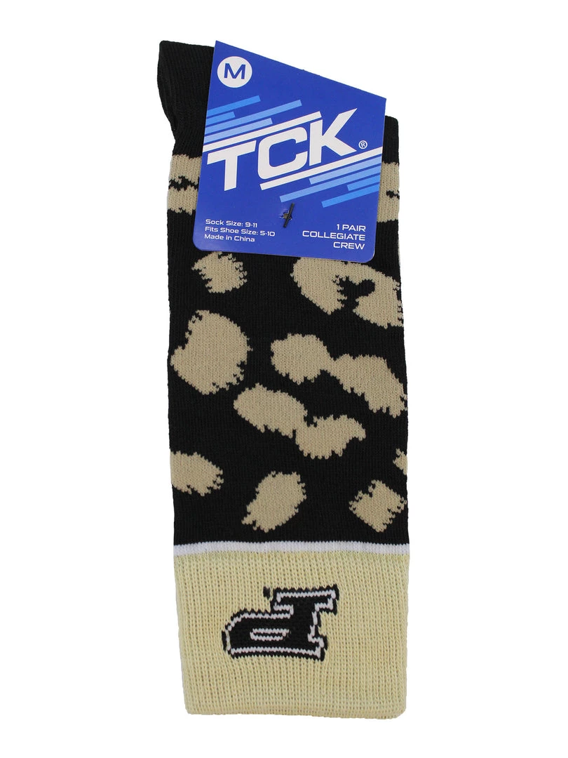 TCK Purdue Boilermakers Socks Womens Savage Crew Socks 4 TCK Purdue Boilermakers Socks Womens Savage Crew Socks