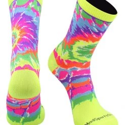 MadSportsStuff Basketball Socks Crazy Tie Dye Crew Socks Basketball Volleyball Lacrosse Football For Girls Or Boys
