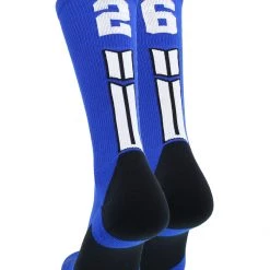 MadSportsStuff Volleyball Socks Royal Player ID Custom Number Crew Socks For Basketball Lacrosse Volleyball Boys And Girls 207 MadSportsStuff Volleyball Socks Royal Player ID Custom Number Crew Socks For Basketball Lacrosse Volleyball Boys And Girls