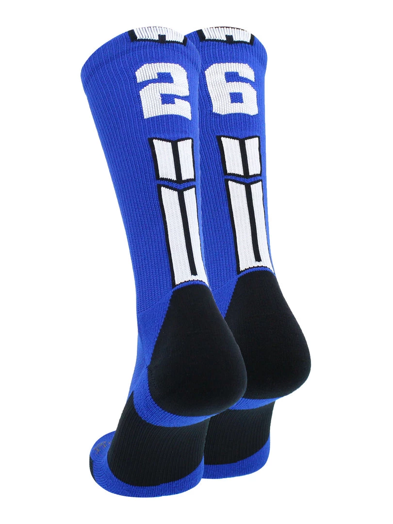 MadSportsStuff Volleyball Socks Royal Player ID Custom Number Crew Socks For Basketball Lacrosse Volleyball Boys And Girls 103 MadSportsStuff Volleyball Socks Royal Player ID Custom Number Crew Socks For Basketball Lacrosse Volleyball Boys And Girls