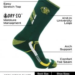 TCK North Dakota State Bison Socks North Dakota State University Bison Champion Crew Socks