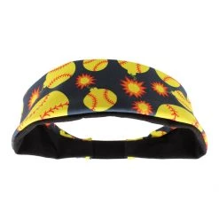 MadSportsStuff Softball Bomber Headband With Softball Bomb Logos Headbands