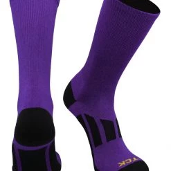 Basketball Socks TCK Solid Performance 2.0 Crew Socks - Elite Athletic Socks For Men And Women, Boys And Girls