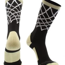 MadSportsStuff Elite Basketball Socks With Net Crew Length - Made In The USA