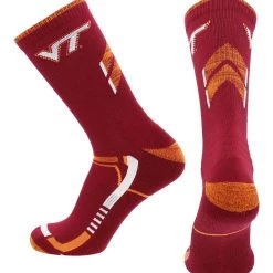 TCK Virginia Tech Hokies Socks Virginia Tech University Hokies Champion Crew Socks All Schools