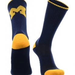TCK Michigan Wolverines Socks Campus Legend Crew Length