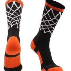 MadSportsStuff Elite Basketball Socks With Net Crew Length - Made In The USA