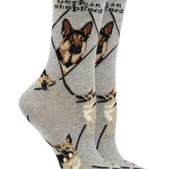WHD Crazy Socks - Crew German Shepherd Socks For Women Gift For Dog Lovers