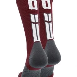 MadSportsStuff Maroon Player ID Custom Number Crew Socks For Basketball Lacrosse Volleyball Boys And Girls Volleyball Socks 110 MadSportsStuff Maroon Player ID Custom Number Crew Socks For Basketball Lacrosse Volleyball Boys And Girls Volleyball Socks